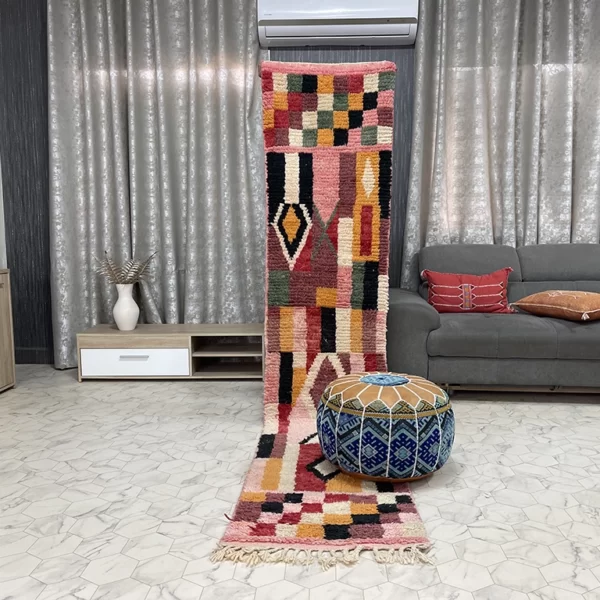 Winter Checkers moroccan rug