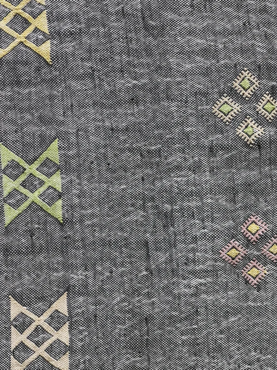 Ethereal Charcoal - 2x9ft  Natural Cactus Silk Rug