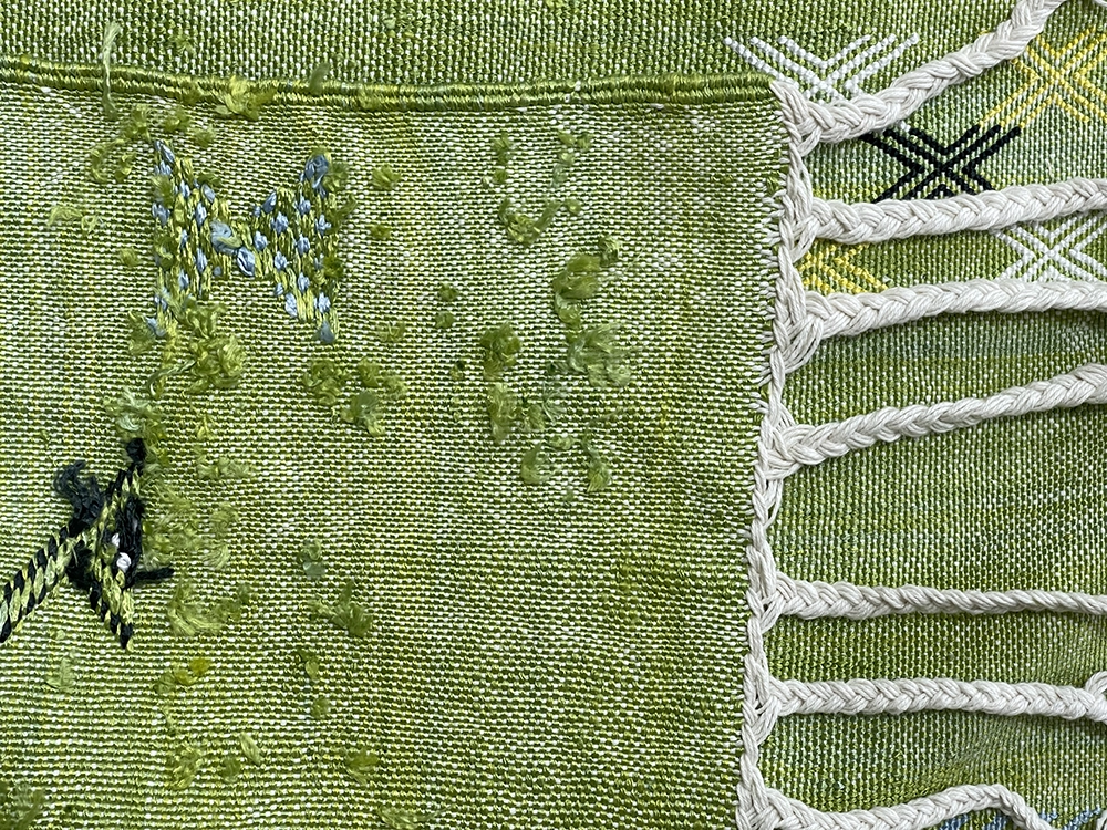 Yellowish Mint - 2x10ft  Natural Cactus Silk Rug