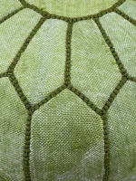 Green Serenity - Natural Cactus Silk Pouf